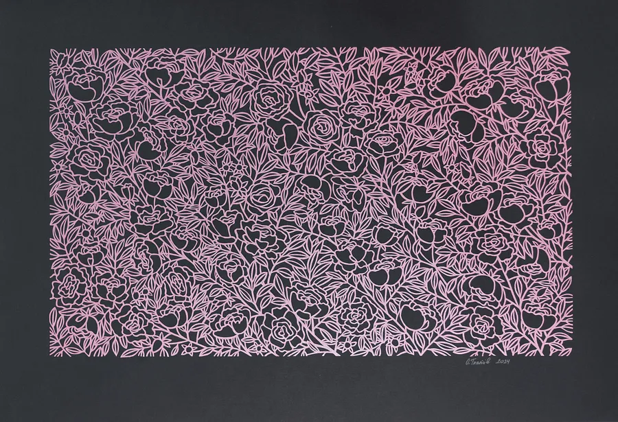 Bild von Untitled von Ольга Гнатів, Größe: 68х98, Витинанка Medium, zum Preis von $700
