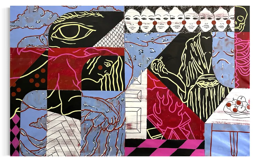 Obraz Towards autorstwa Eduard Rybalevskyi, rozmiar: 200x130cm, medium Painting, część serii Fragments of a myth, cena: $1350 (≈ 61 020 грн)