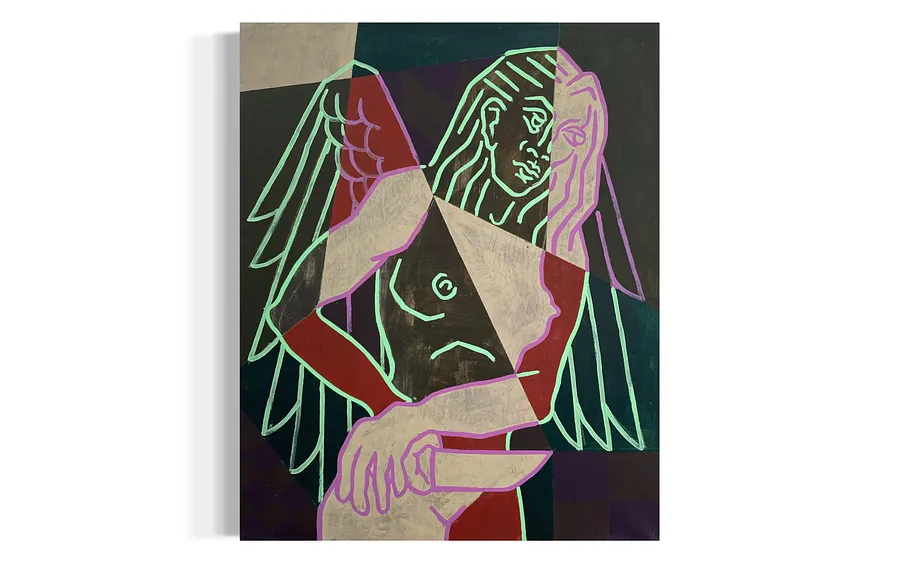 Bild von Intensive cleansing von Eduard Rybalevskyi, Größe: 80x100cm, hergestellt aus Canvas, acrylic, Painting Medium, Teil der Fragments of a myth Serie, zum Preis von $700 (≈ 31 667 грн)