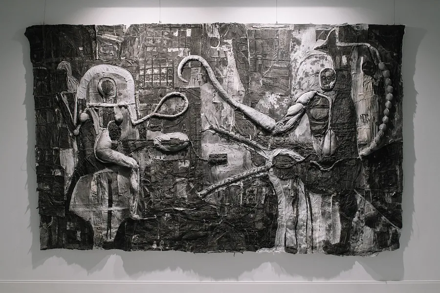 Image de Meeting in a dream  par Konstantin Zorkin, taille : 250/400 cm, fabriqué avec Тканина, термоклей, médium Текстиль, faisant partie de la série The Hill