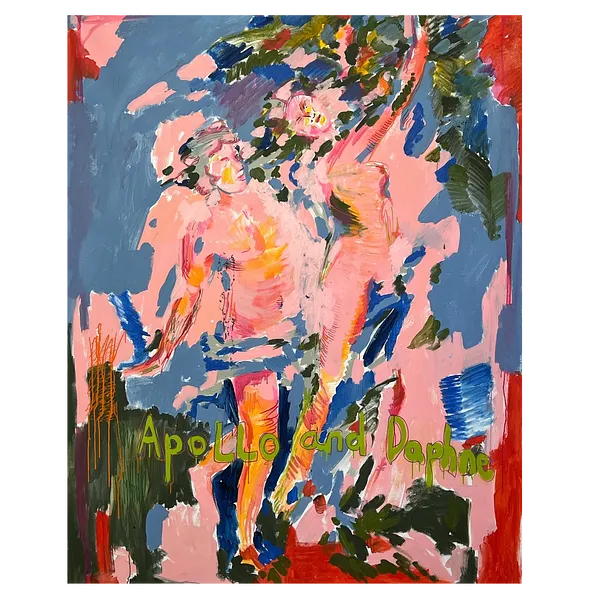 Imagen de Apolo y Dafne de Notuko, tamaño: 120x160, hecho de Acrílico sobre lienzo, medio Pintura, de Kyiv / Ukraine , parte de la serie myths, con un precio de €3500