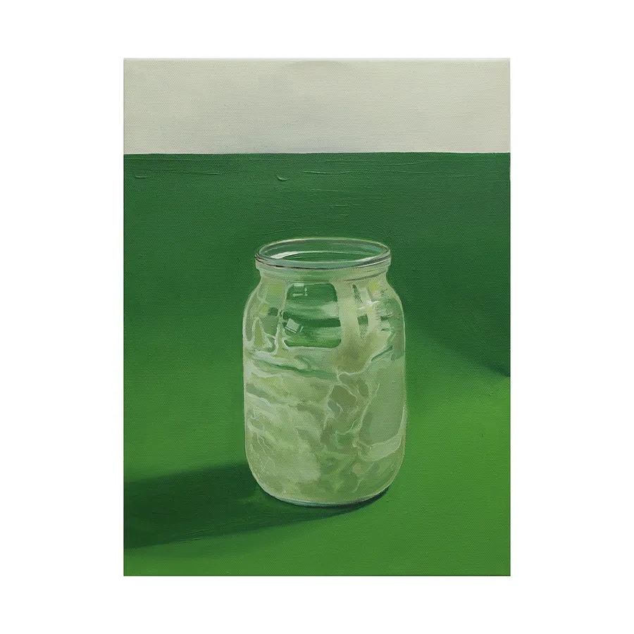 Imagen de Sloik vid smetany (Jar of sour cream) de Adriana Shportan, tamaño: 30x40, hecho de oil on canvas, medio Painting, de London, parte de la serie “When It Is Our Turn to Be Adults”, con un precio de £400 (≈ 23,975 грн)