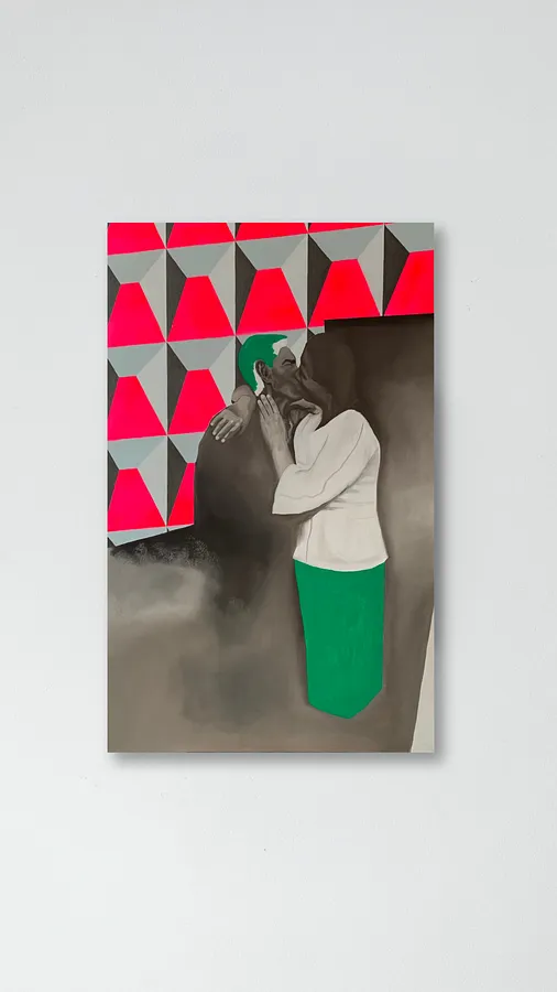 Imagen de Kiss 3  de Adriana Shportan, tamaño: 100x160cm, hecho de oil on canvas, medio Painting, de London, parte de la serie Kiss, con un precio de £1700 (≈ 101,526 грн)
