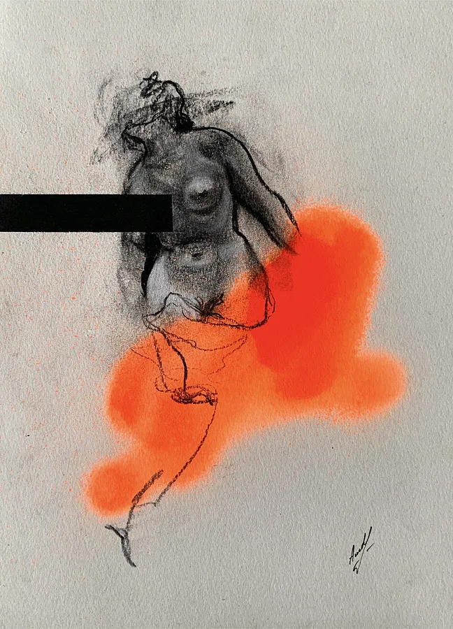 Зображення "Sketch 09" від Adriana Shportan, розмір: 21X29.7, матеріали: charcoal on paper, медіум: Drawing, місто: London, серія: Sketches, ціна: £50 (≈ 3 032 грн)