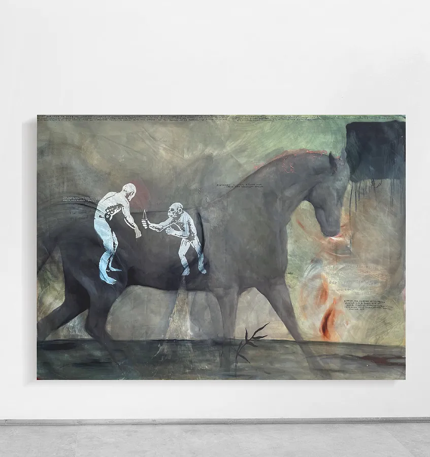 Immagine di “Layer 8” di ANNA VERIKI, dimensioni: 145x200cm , materiali: Oil on canvas , medium: Painting, città: Kyiv , serie: Series 1, prezzo: €4000