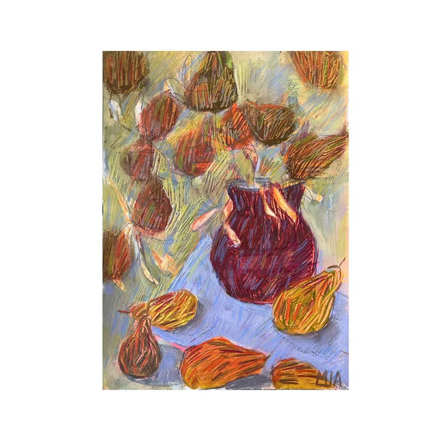 Imagen de Серпневе І de Solomiya Ortynska, tamaño: 20x30, hecho de олія на папері, medio Pintura, de Львів, parte de la serie Про дім, con un precio de $150