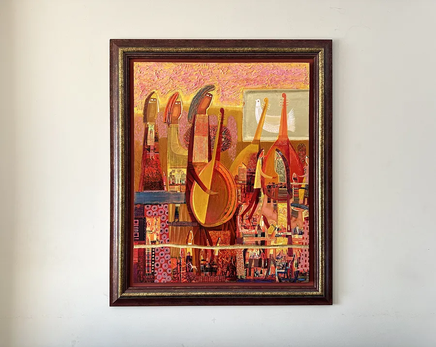 Image of Line of Continuous Music by Roman Opalinsky, size: 123x103cm, made of oil/wood, Painting medium, from Horodok