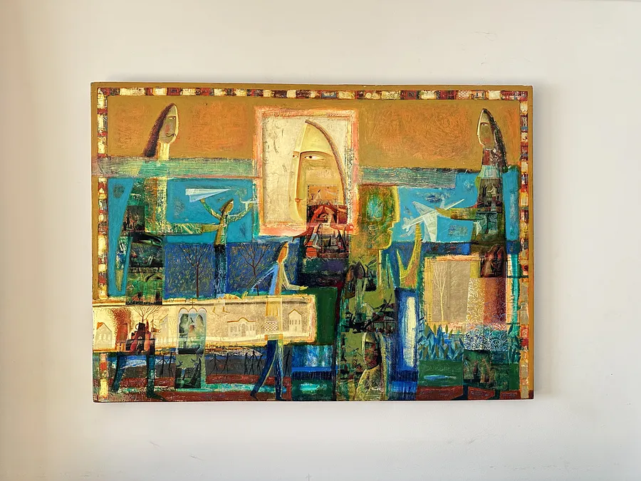 Image of Paper Airplanes by Roman Opalinsky, size: 140x100cm, made of oil/wood, Painting medium, from Horodok