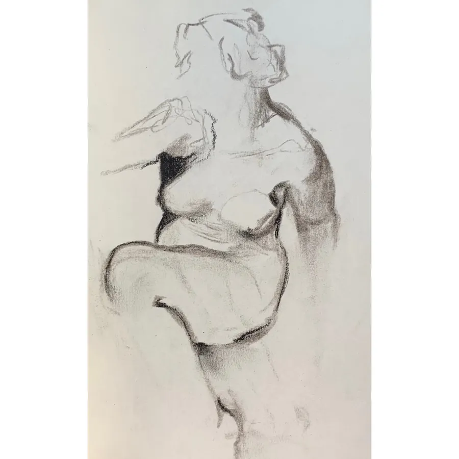 Image of Sketch 04 by Adriana Shportan, size: 8.5x12.5, made of charcoal on paper, Drawing medium, from London, part of the Sketches series, priced at £50 (≈ 2,988 грн)