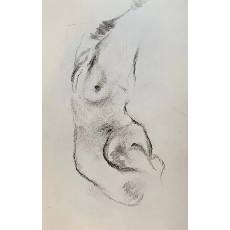 Obraz Sketch 05 autorstwa Adriana Shportan, rozmiar: 8.5x12.5, wykonany z charcoal on paper, medium Drawing, z London, część serii Sketches