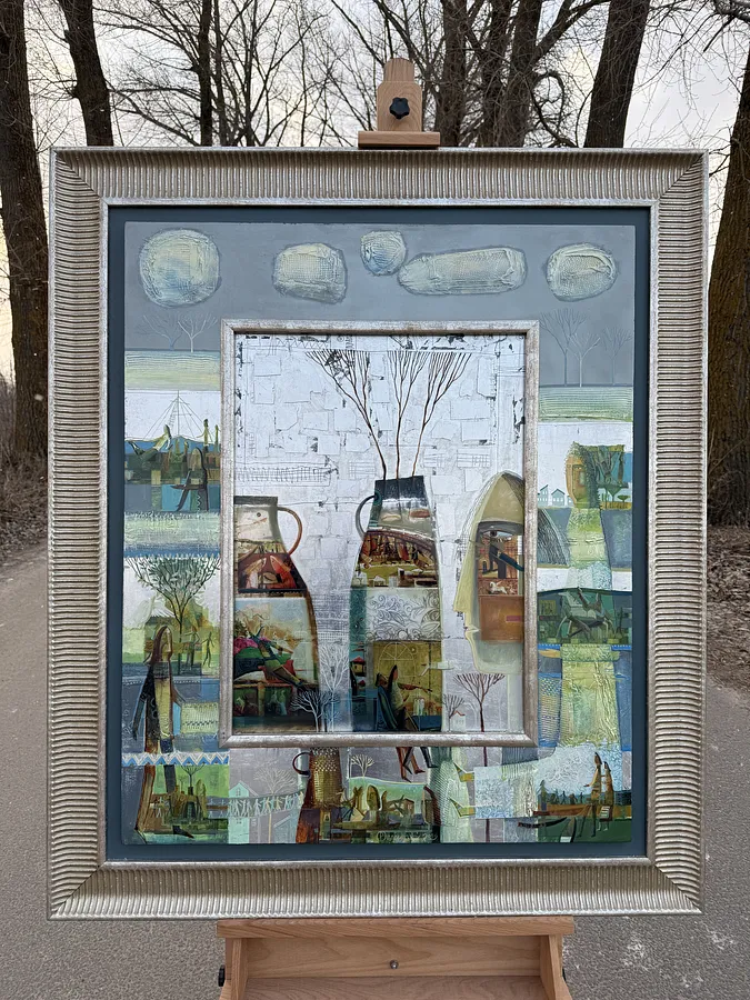 Image of Still Life by Roman Opalinsky, size: 125x107cm, made of oil/wood, Painting medium, from Horodok, priced at $5500