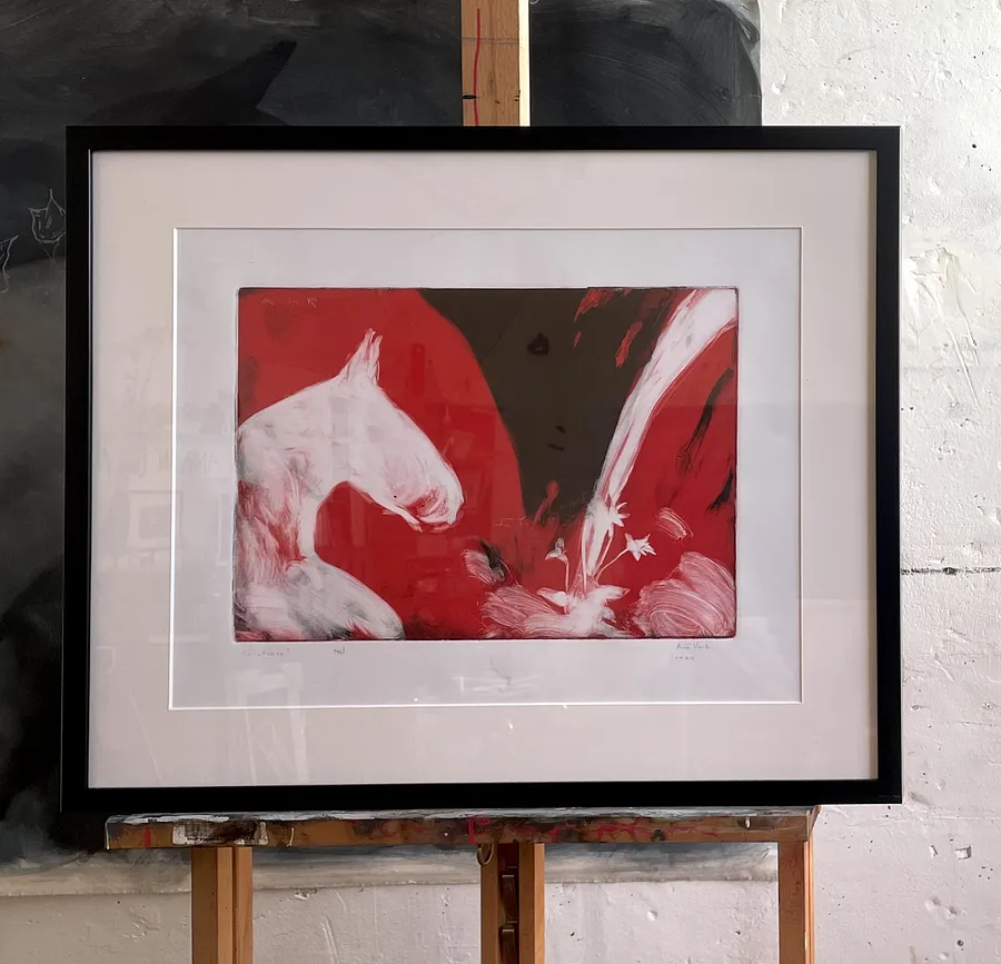 Image of Thistle  by ANNA VERIKI, size: 30x41 cm, made of Monotype, paper , Graphics medium, from Kyiv , priced at €600