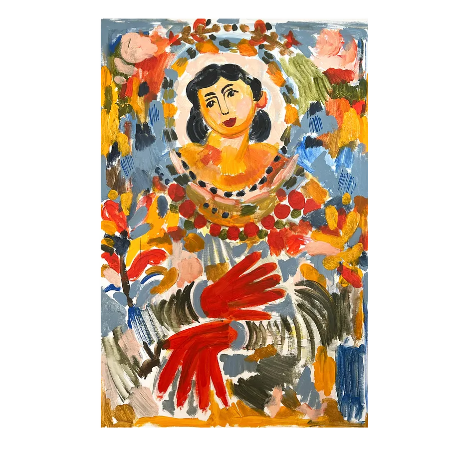 Image of Ukrainian icon  by Notuko , size: 60x 90, made of acrylic on canvas , Painting medium, from Rivne Ukraine 