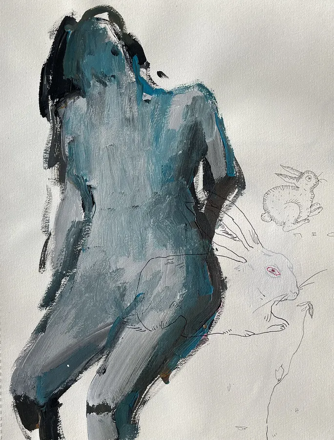 Imagen de IMG de ANNA VERIKI, tamaño: 21x28 cm, hecho de Paper, medio Graphics, de Kyiv, parte de la serie Horses, con un precio de €180