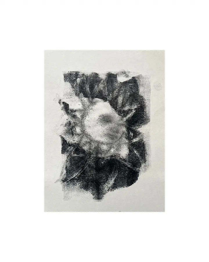Image of Сонях журиться by Olha Dovhan-Levytska, size: A4, made of monotype, Graphics medium, from Lviv, priced at $50