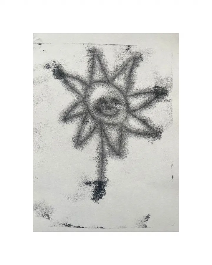 Image of Сонях шкіриться by Olha Dovhan-Levytska, size: A4, made of monotype, Graphics medium, from Lviv, priced at $50