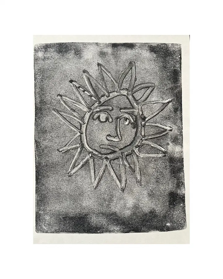 Image of я сонях by Olha Dovhan-Levytska, size: A4, made of monotype, Graphics medium, from Lviv, priced at $50