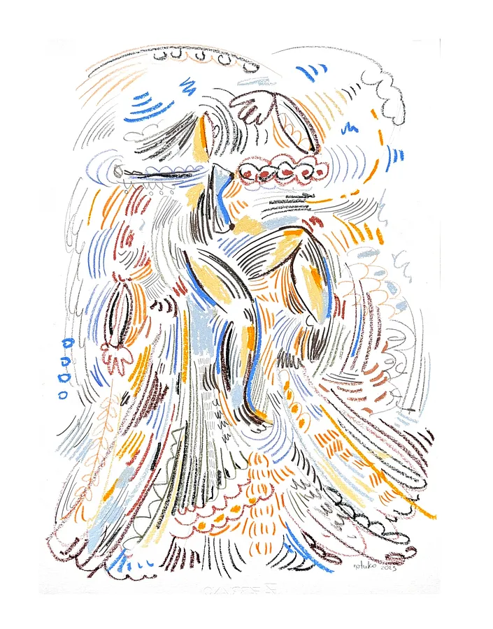 Image of dance  by Notuko , size: 50x70, made of soft materials , Graphics medium, from Rivne Ukraine , priced at €300