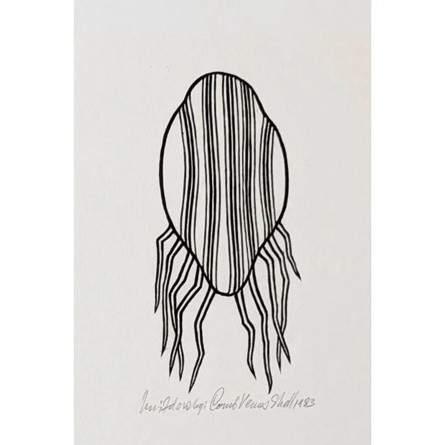 Image of Untitled by Shum Art Gallery, size: 12 х 5,5 см, Woodcut medium, part of the Unnumbered series, priced at $550