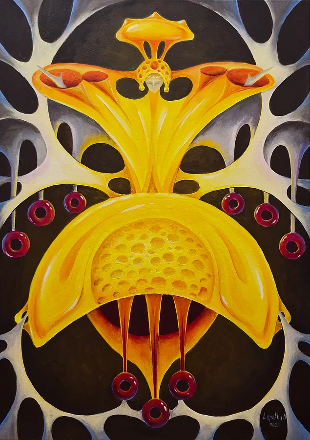Image of Untitled by Oksana Lopokha, size: 50х70, Painting medium, part of the "Figures" series, priced at $1500