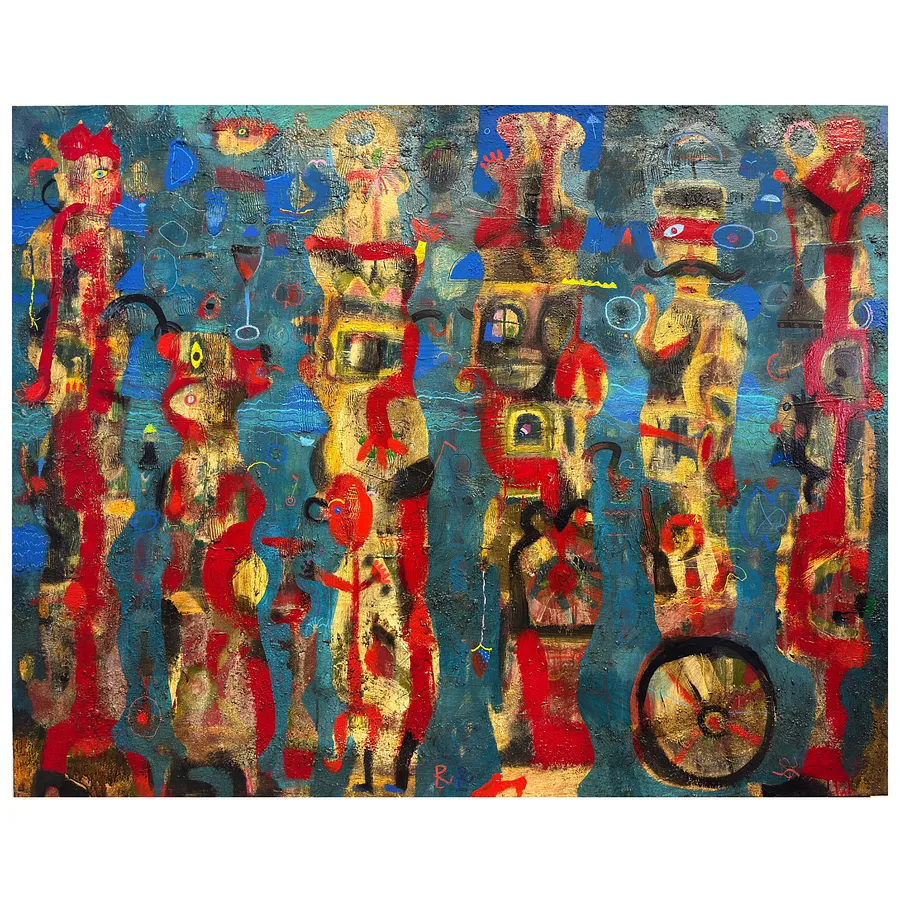 Image of Untitled by Романишин Роман, size: 140х180, Painting medium, part of the 51/100 series, priced at $6000