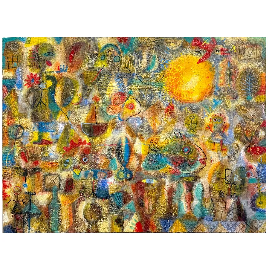 Image of Untitled by Романишин Роман, size: 110 х 150, Painting medium, part of the 51/100 series, priced at $4800