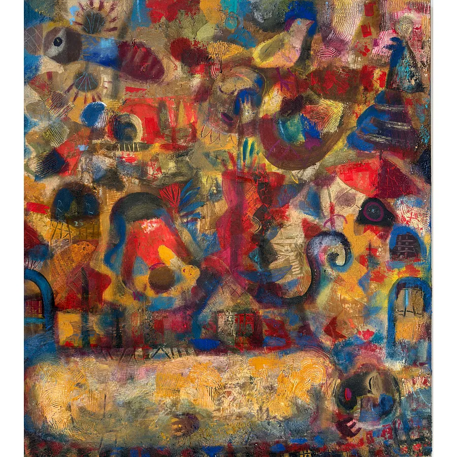 Image of Untitled by Романишин Роман, size: 100 х 90 см, Painting medium, part of the "Студіо" series, priced at $3200
