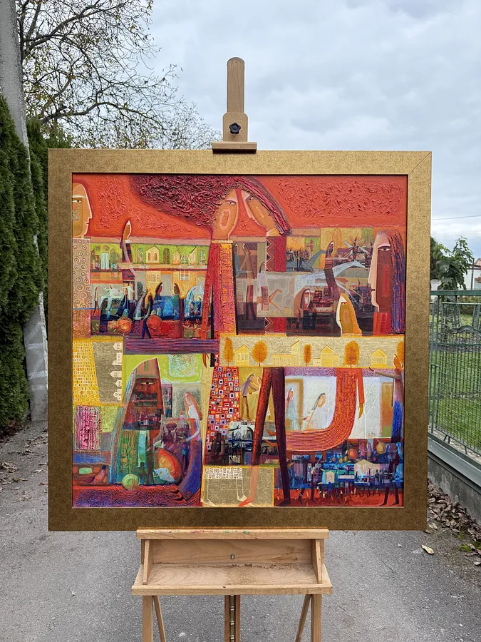 Immagine di Untitled di Роман Опалинський, dimensioni: 113x113cm, medium: Живопис, prezzo: $4500