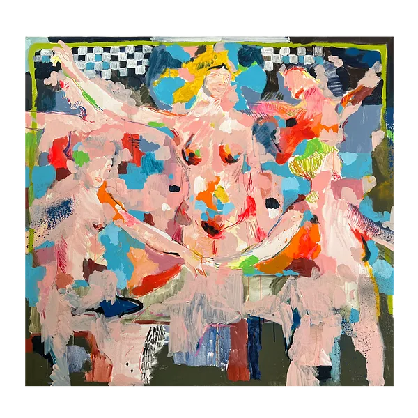 Imagen de Girl Power  de Notuko, tamaño: 120x120, hecho de mixed media on canvas , medio Pintura, de Rivne Ukraine , parte de la serie myths, con un precio de €2500