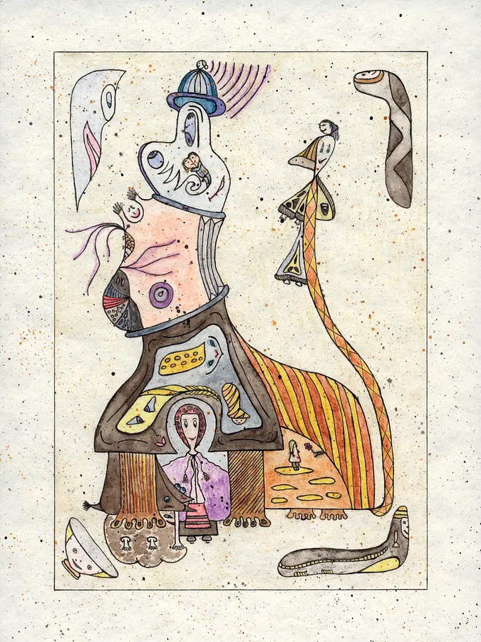 Obraz Untitled autorstwa Анна Самойлович, rozmiar: 24х18 cm, medium Графіка, część serii 18*24, cena: €200