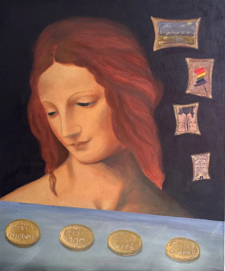 Image of Донька маминої подруги. Версія 40. by Дарʼя Бутряшкіна , size: 60х50 см, Живопис medium