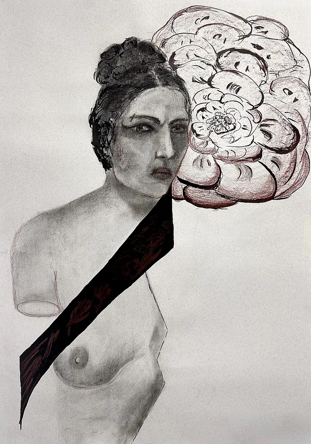 Image of Перехідний стан by Дарʼя Бутряшкіна , size: 100x70 см, Графіка medium, priced at $175