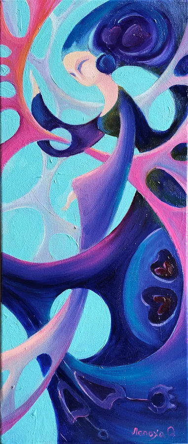 Immagine di Піймати промінь di Оксана Лопоха, dimensioni: 20х50см, medium: Живопис, serie: Фігури, prezzo: $650