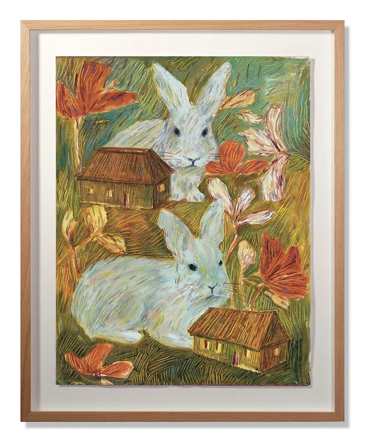 Immagine di Sul campo di Solomija Ortinska, dimensioni: 50х65, materiali: Olio su carta, medium: Pittura, città: Львів, serie: Про дім, prezzo: $450