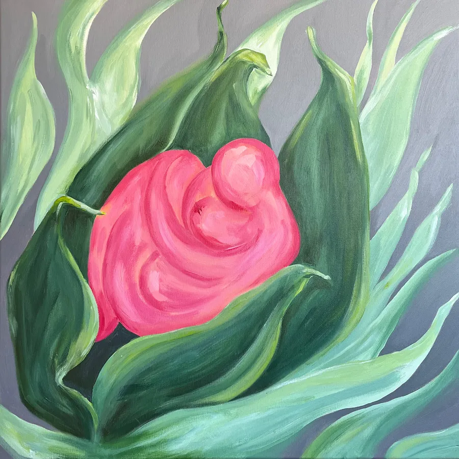 Imagen de Emanation de Olena Kulish , tamaño: 60x60, hecho de Acrylics on canvas, medio Painting, de Warsaw, con un precio de €600