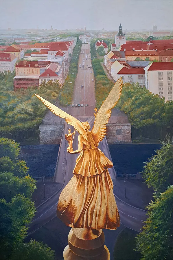 Image of Angel of Peace 150x100 by Nataliia Berezniak, size: 150x100 cm