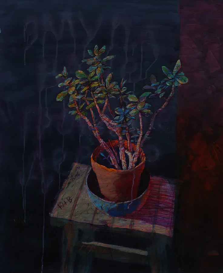 Image of 239 by Andriy Aksyutov, size: 95х80, made of полотно, акрил, Painting medium, part of the Сходинковий марш series