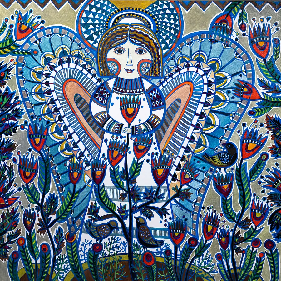 Immagine di Ангел. Пробудження. di Олеся Сікора, dimensioni: 100х100 см, medium: Живопис, prezzo: ₴26000