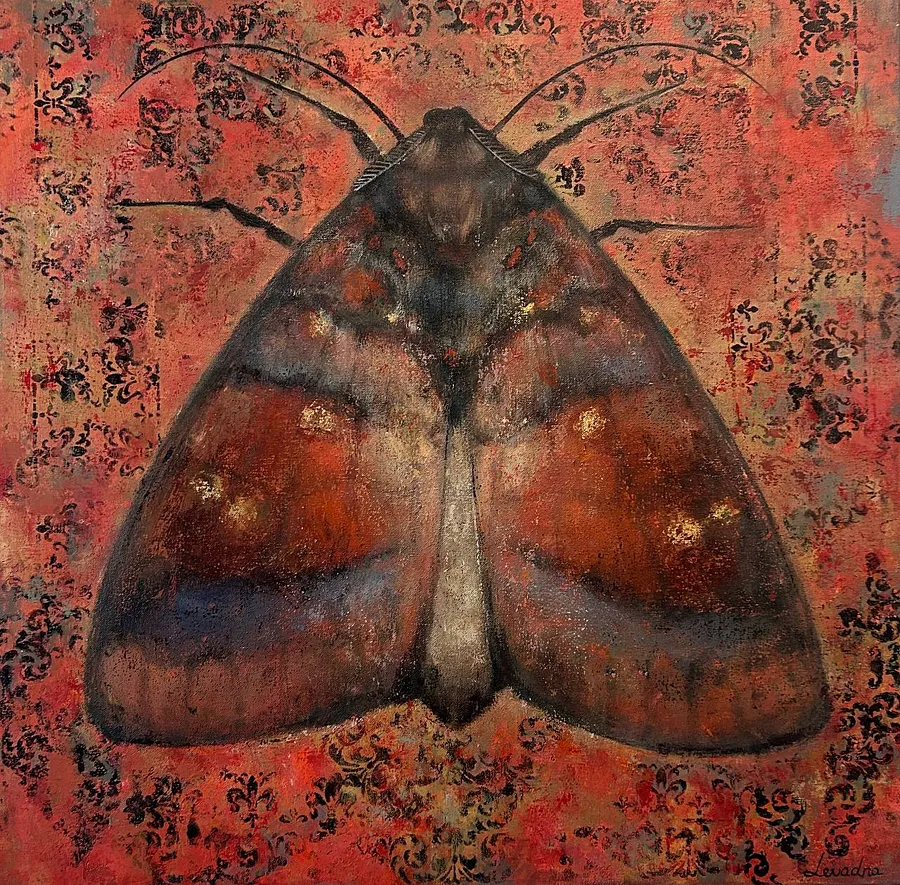 Imagen de Moth de Milana Levadna, tamaño: 70x70 cm, hecho de Acrylic on canvas, medio Живопис, de Lviv