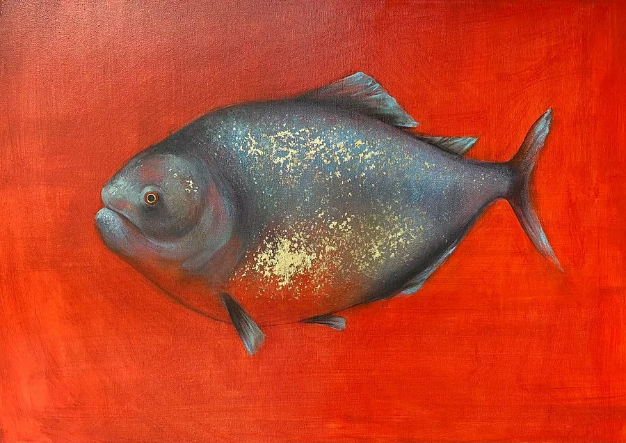 Image of Piranha by Milana Levadna, size: 50x70 cm, Живопис medium