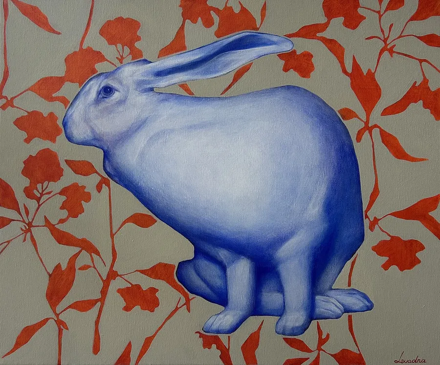 Imagen de Blue-eared de Milana Levadna, tamaño: 50x70 cm, hecho de Acrylic on canvas, medio Живопис, de Lviv
