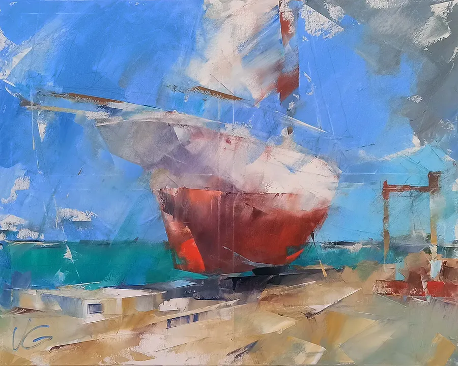 Image de MANIFESTATION par VOLODYMYR GLUKHOMANYUK, taille : 80x100 cm, fabriqué avec oil on canvas, médium Живопис, de Spain, au prix de €9000