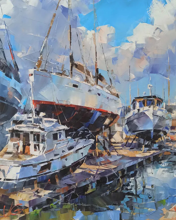 Obraz SIESTA autorstwa VOLODYMYR GLUKHOMANYUK, rozmiar: 100x80 cm, wykonany z oil on canvas, medium Живопис, z Spain, cena: €3600