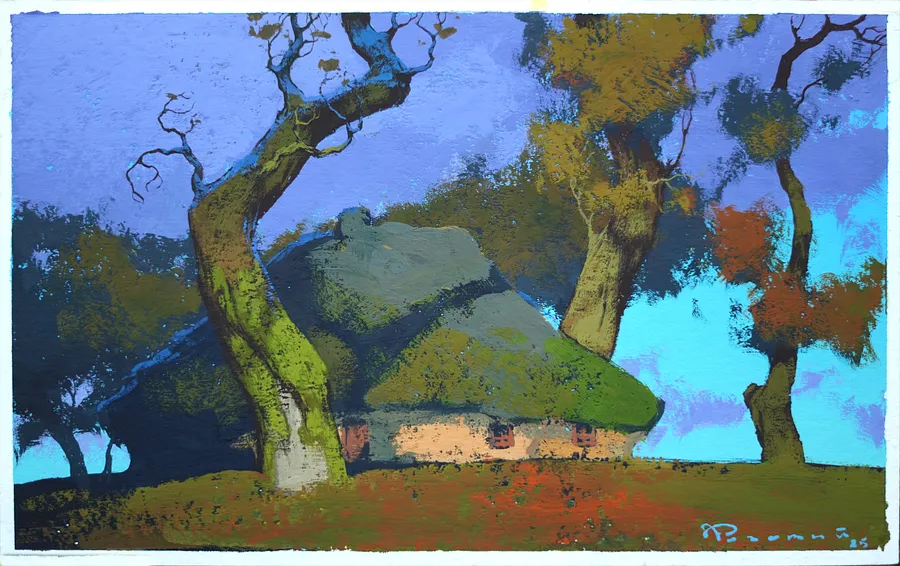 Image de Croquis préliminaire pour le 200e par Artem Rohovyi, taille : 16x26 cm, fabriqué avec Gouache, papier, médium Peinture, au prix de $280