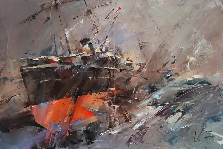 Imagen de INVINCIBLE de VOLODYMYR GLUKHOMANYUK, tamaño: 80x120 cm, hecho de oil on canvas, medio Живопис, de Spain, con un precio de €12000