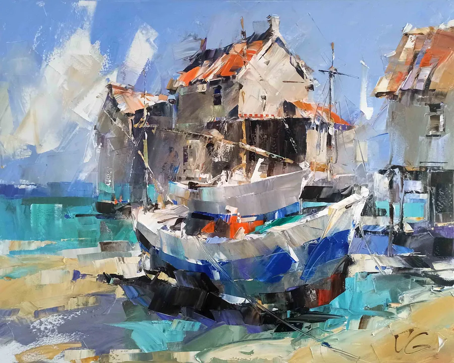 Image de LA LUZ par VOLODYMYR GLUKHOMANYUK, taille : 80x100 cm, fabriqué avec oil on canvas, médium Живопис, de Spain, au prix de €10800