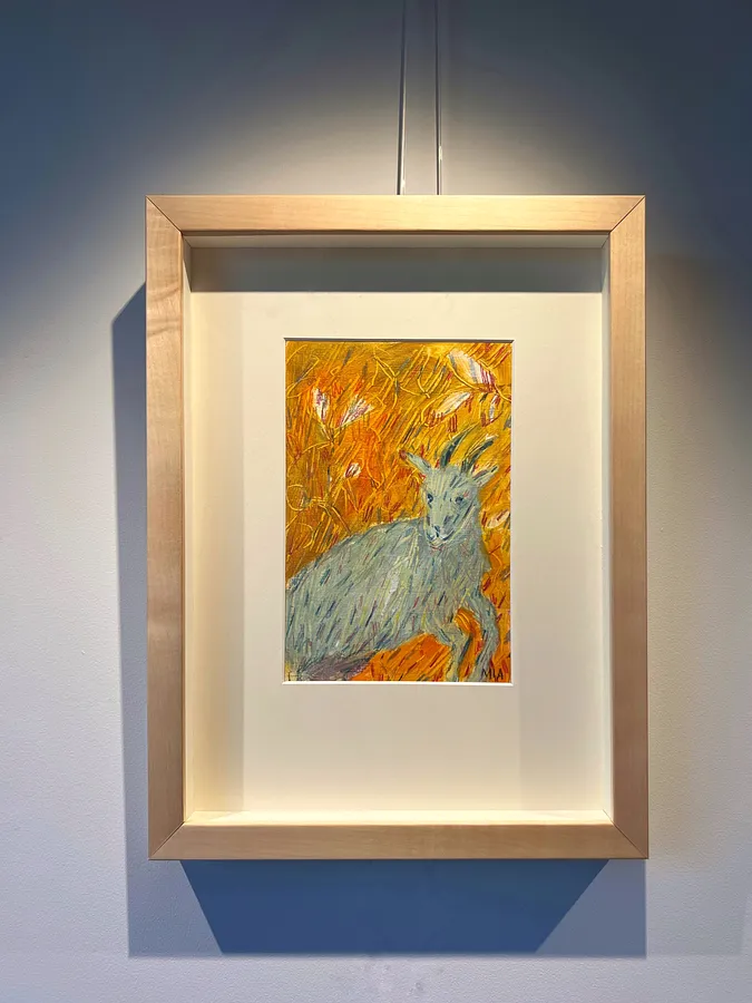 Image of Кізонька by Solomiya Ortynska, size: 14х20 см, Painting medium, part of the Про дім series, priced at $100