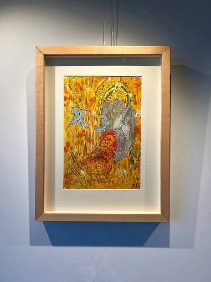 Imagen de Verano I de Solomiya Ortynska, tamaño: 20х30 , hecho de Óleo sobre papel, medio Pintura, de Львів, parte de la serie Про дім, con un precio de $150