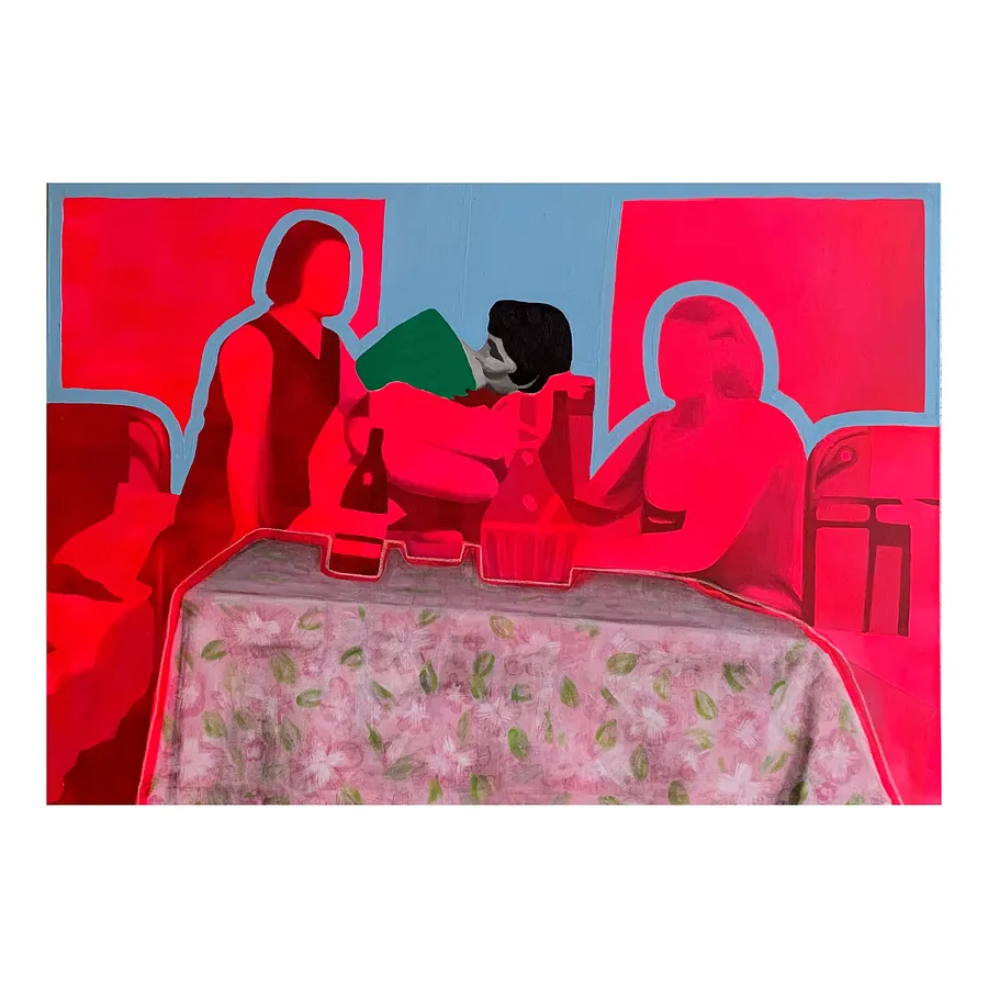 Imagen de Kiss 2 de Adriana Shportan, tamaño: 100x140cm, hecho de oil on canvas, medio Painting, de Ukraine, parte de la serie Kiss, con un precio de £1600 (≈ 95,554 грн)