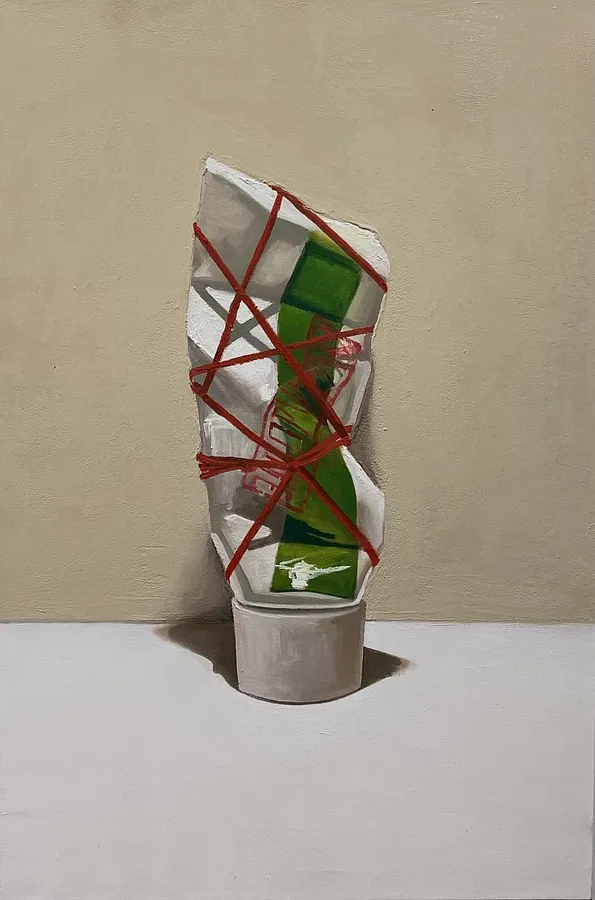 Зображення "“Toothpaste “Freedom””" від Adriana Shportan, розмір: 91x61cm, матеріали: oil on canvas, медіум: Painting, місто: London